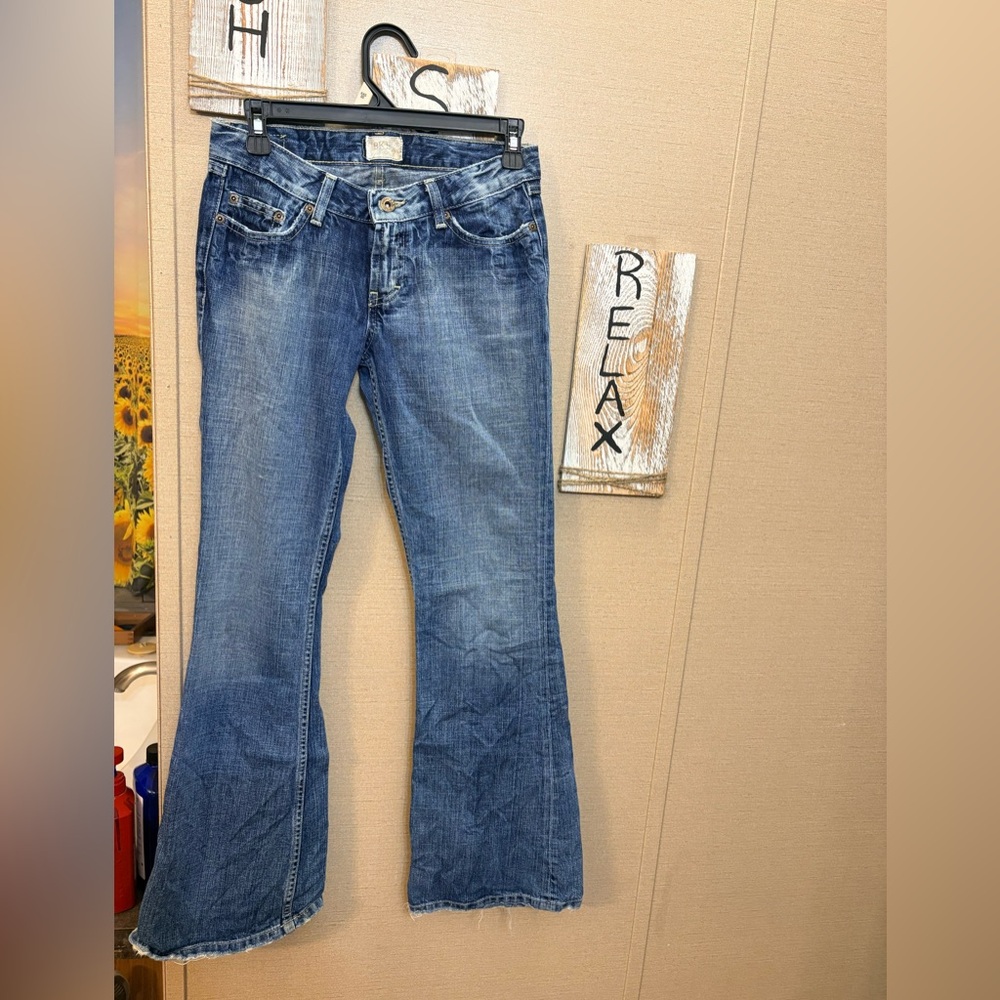 BKE Flare Wide Leg Jeans - Blue